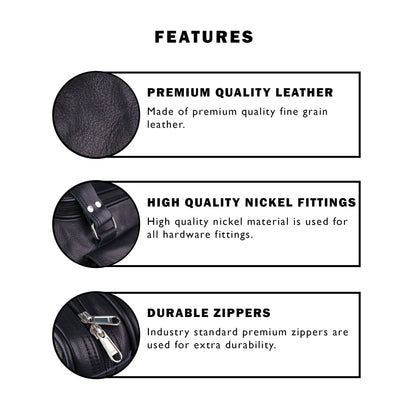 Classy Leather Bags The Dark Knight Traveler + FREE Toiletry Bag - AVBL MRKT (10)