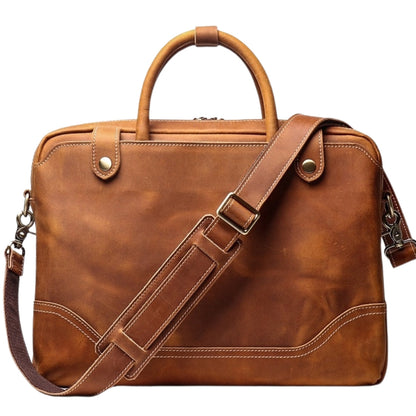 Classy Leather Bags The Everyday Office Briefcase - AVBL MRKT (2)