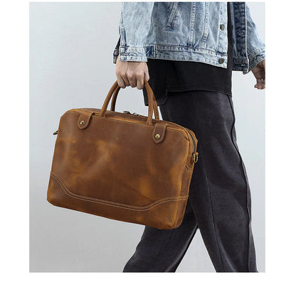 Classy Leather Bags The Everyday Office Briefcase - AVBL MRKT (3)