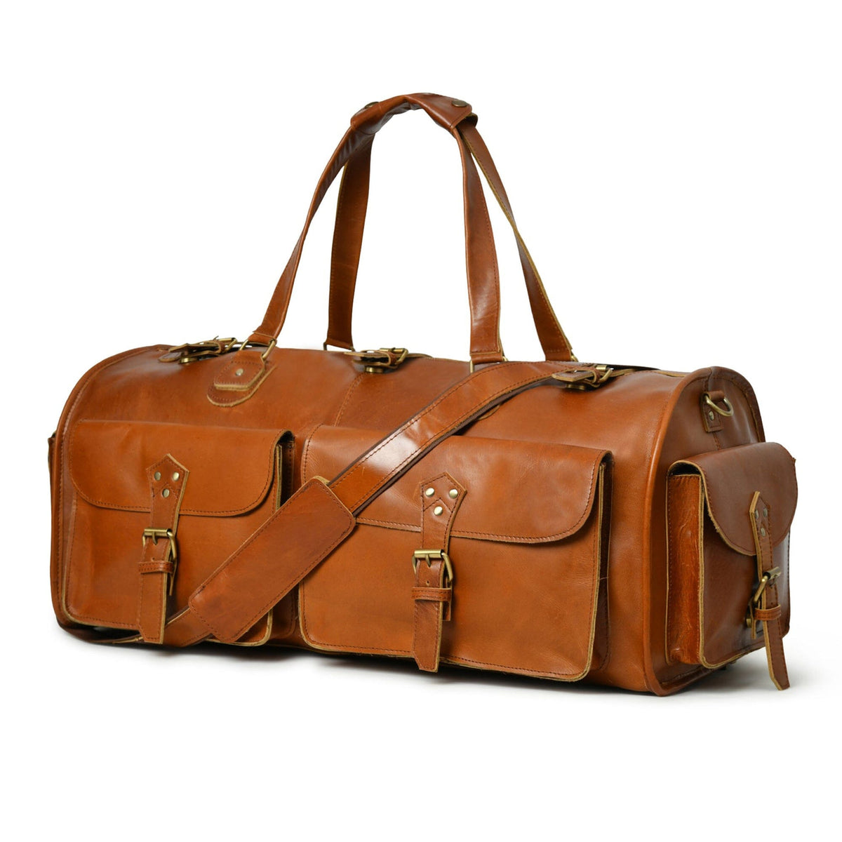 Classy Leather Bags The Fenrich Duffel - AVBL MRKT (1)
