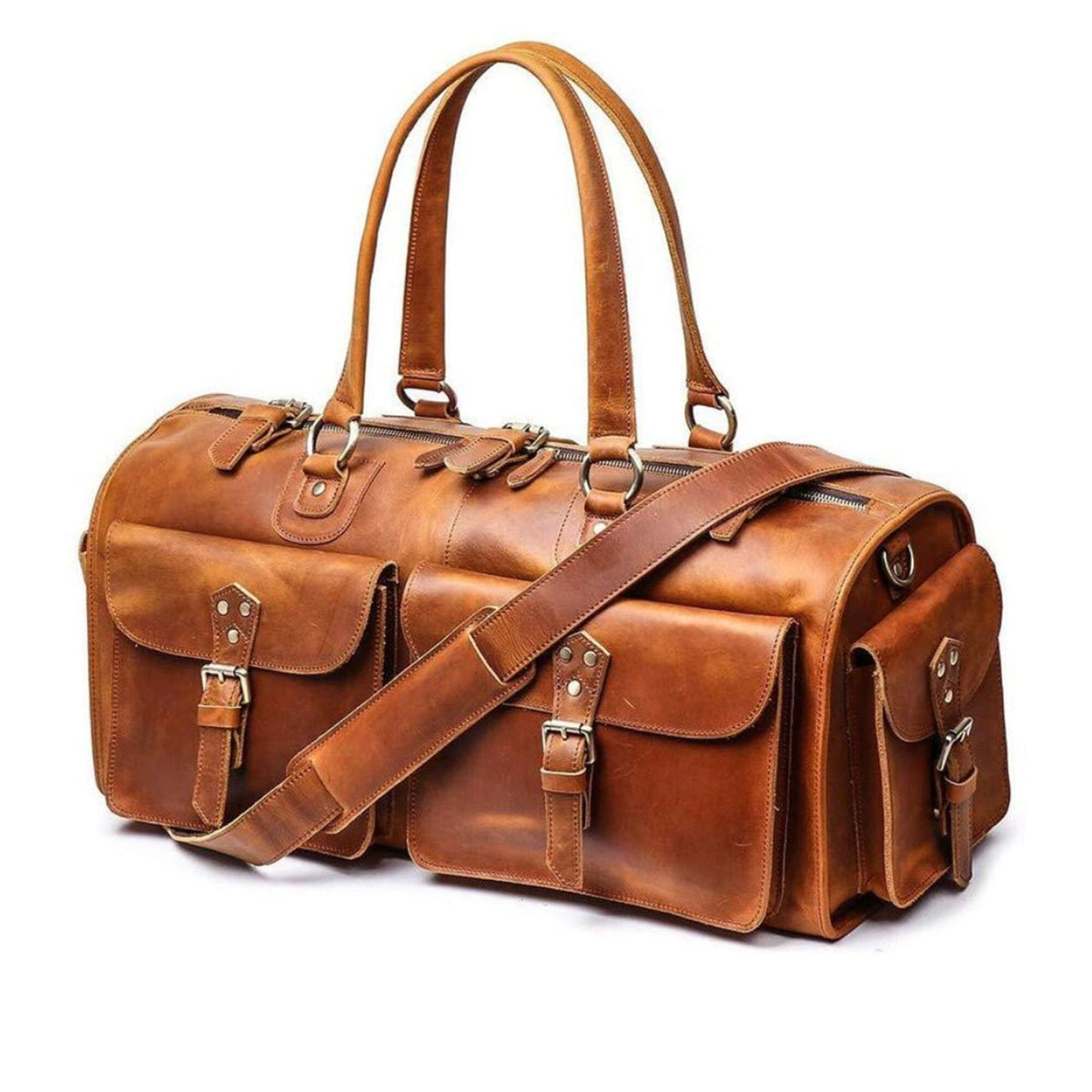 Classy Leather Bags The Fenrich Duffel - AVBL MRKT (3)