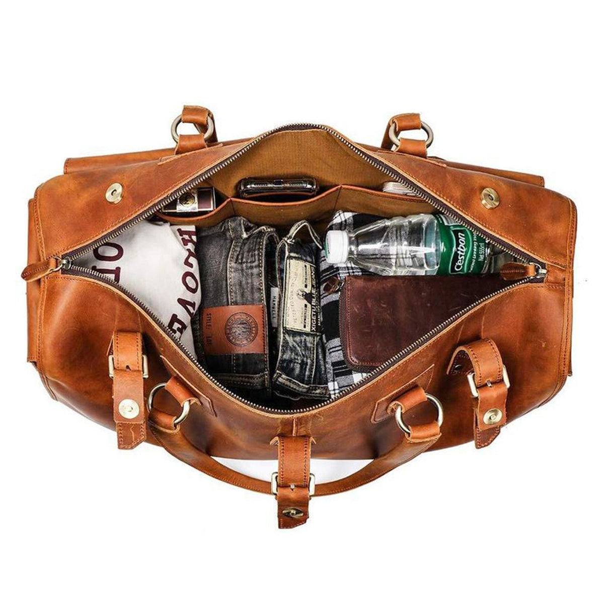Classy Leather Bags The Fenrich Duffel - AVBL MRKT (4)