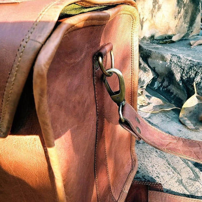 Classy Leather Bags The Flapster Duffel - AVBL MRKT (5)