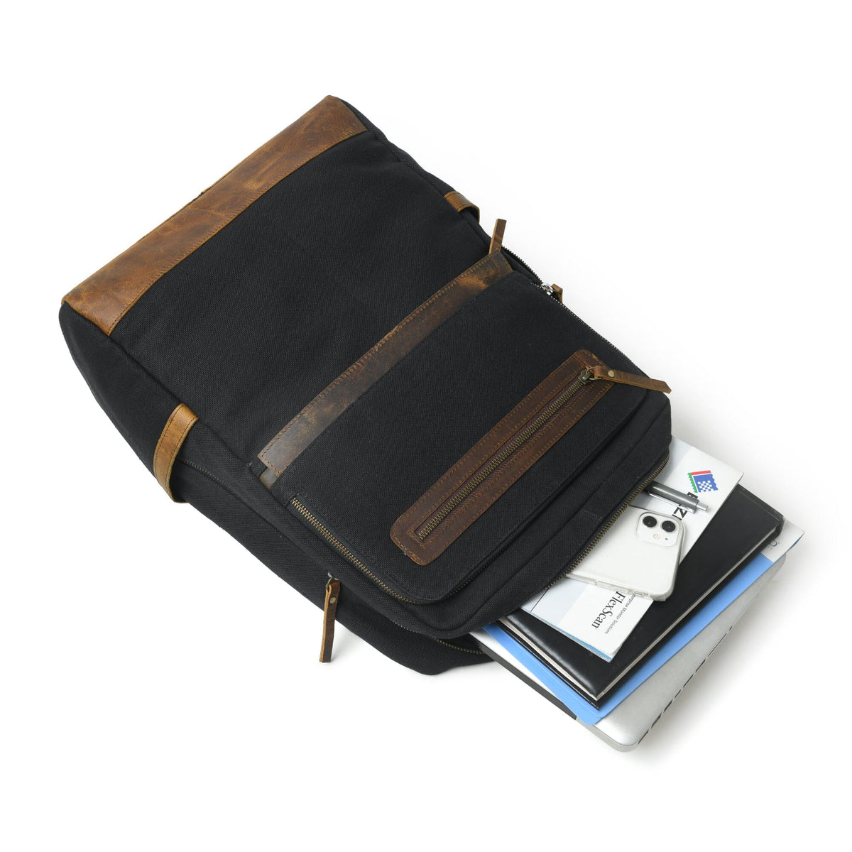 Classy Leather Bags The Foster Canvas Backpack - AVBL MRKT (6)