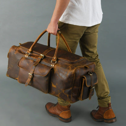 Classy Leather Bags The Goldman Travel Duffel - AVBL MRKT (2)