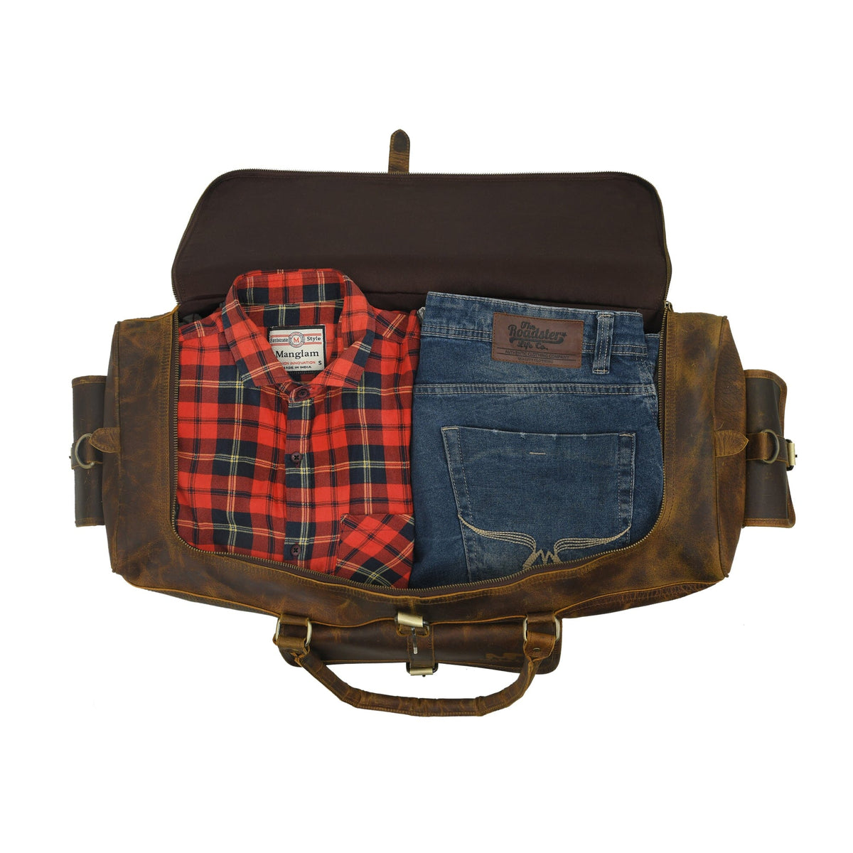 Classy Leather Bags The Goldman Travel Duffel - AVBL MRKT (7)