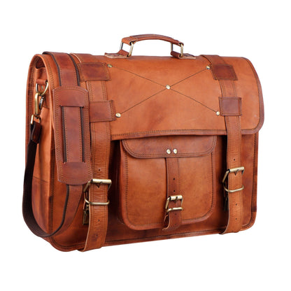 Classy Leather Bags The Griffin Crossbody Messenger - AVBL MRKT (3)