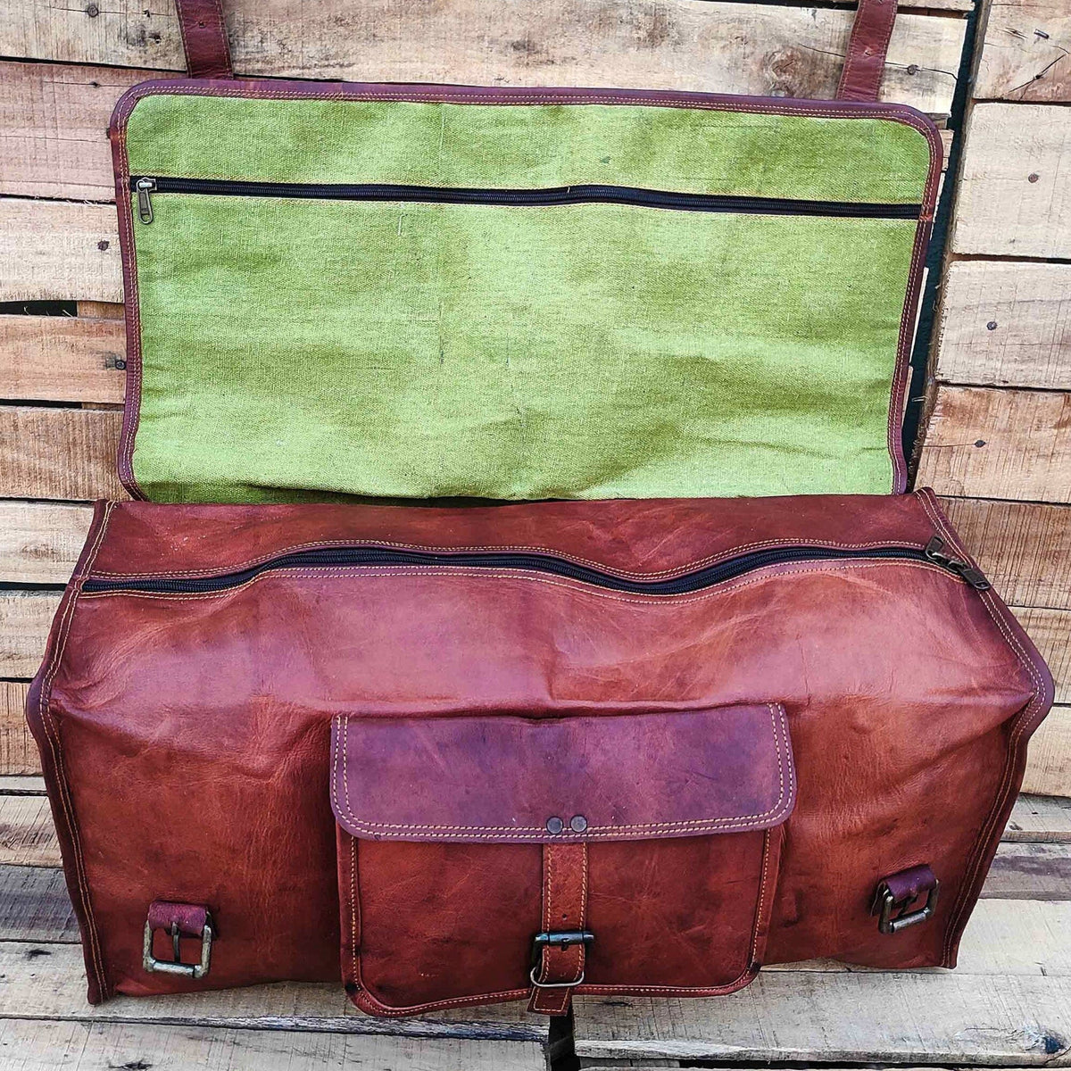 Classy Leather Bags The Harrison Duffel - AVBL MRKT (3)