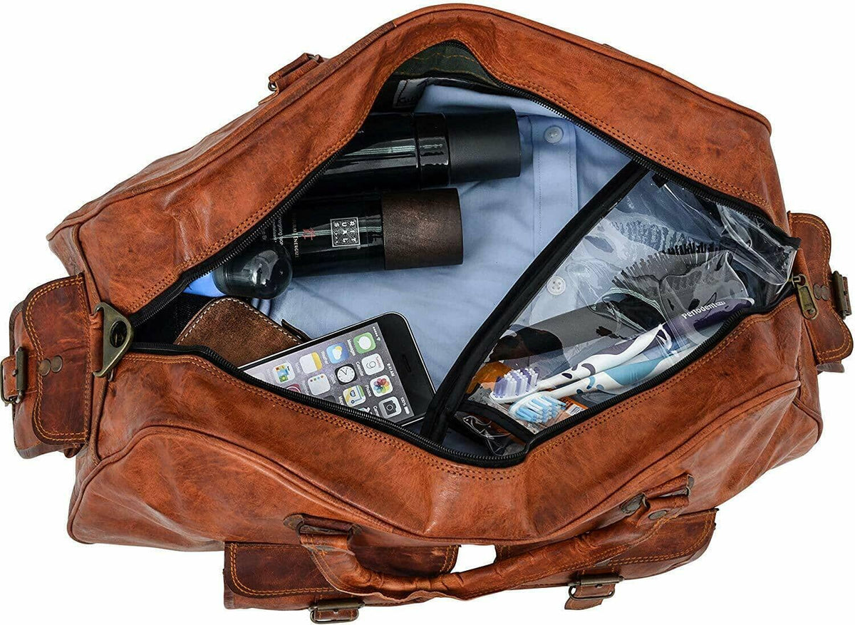 Classy Leather Bags The Hydrus Carry-On Duffel - AVBL MRKT (5)