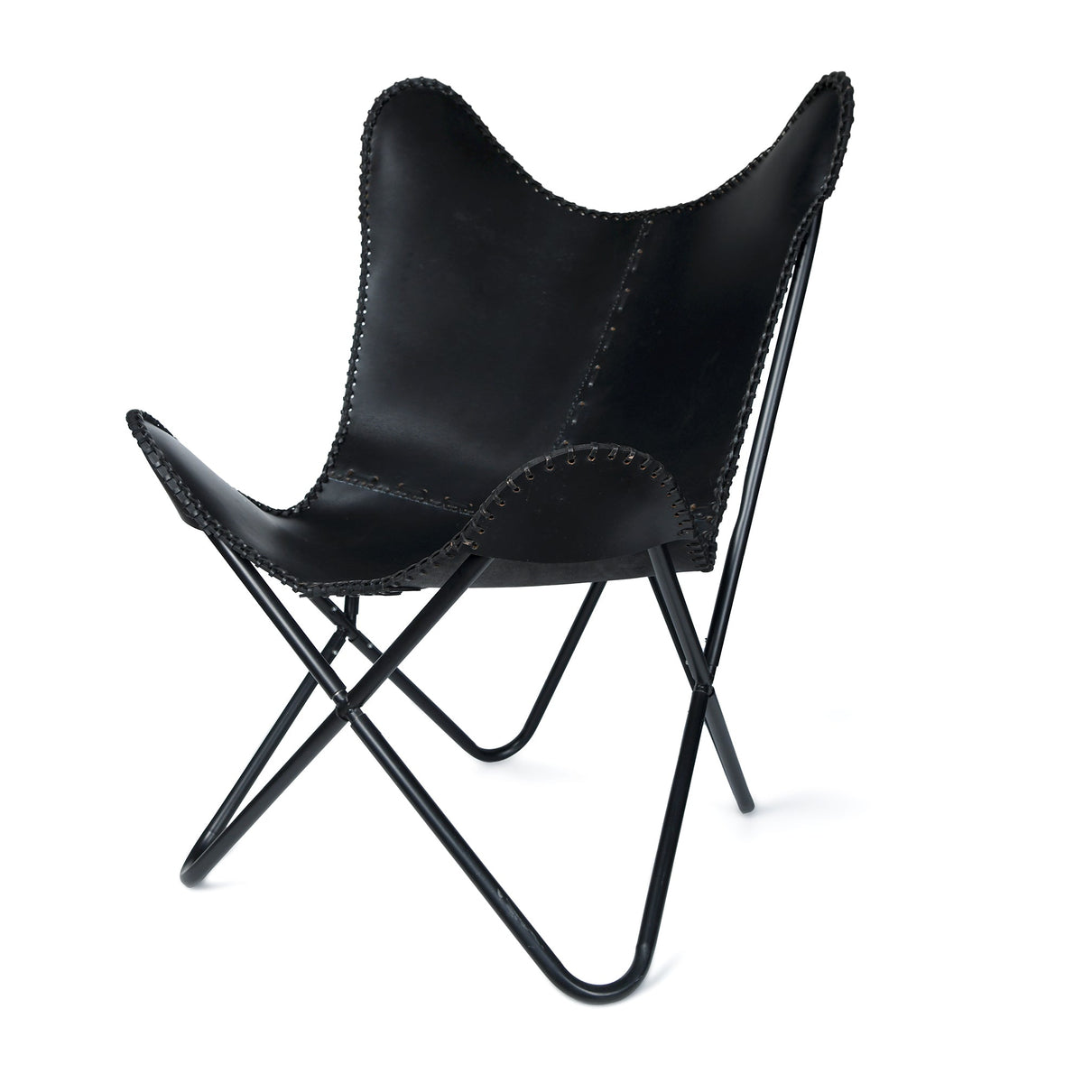 Classy Leather Bags The Jet Black Butterfly Chair - AVBL MRKT (2)