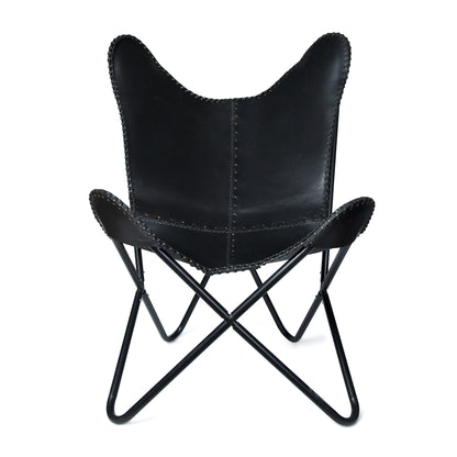Classy Leather Bags The Jet Black Butterfly Chair - AVBL MRKT (3)