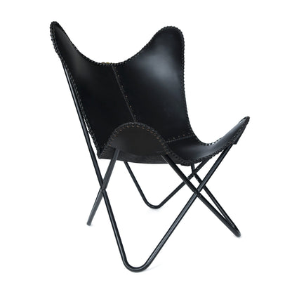 Classy Leather Bags The Jet Black Butterfly Chair - AVBL MRKT (4)