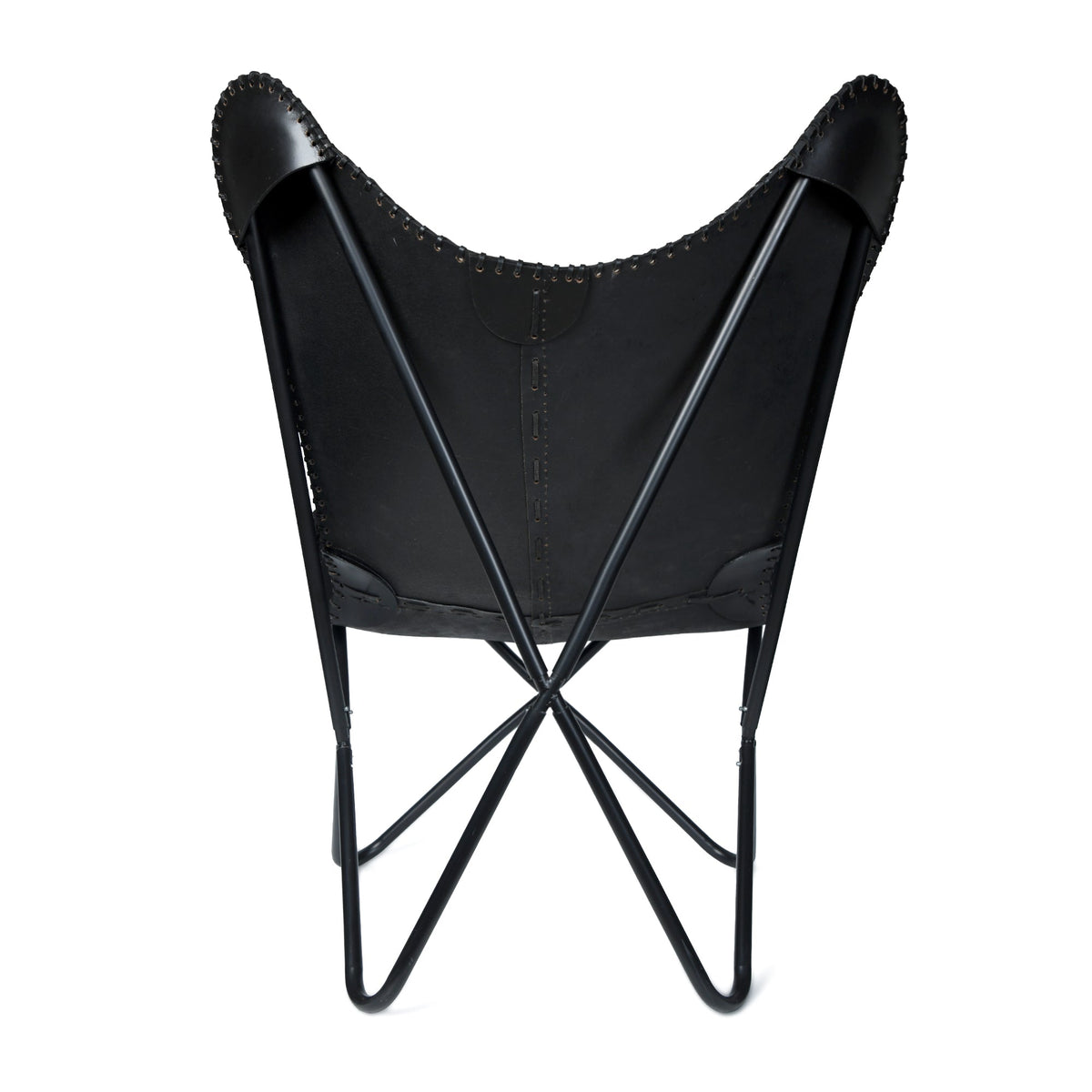 Classy Leather Bags The Jet Black Butterfly Chair - AVBL MRKT (5)