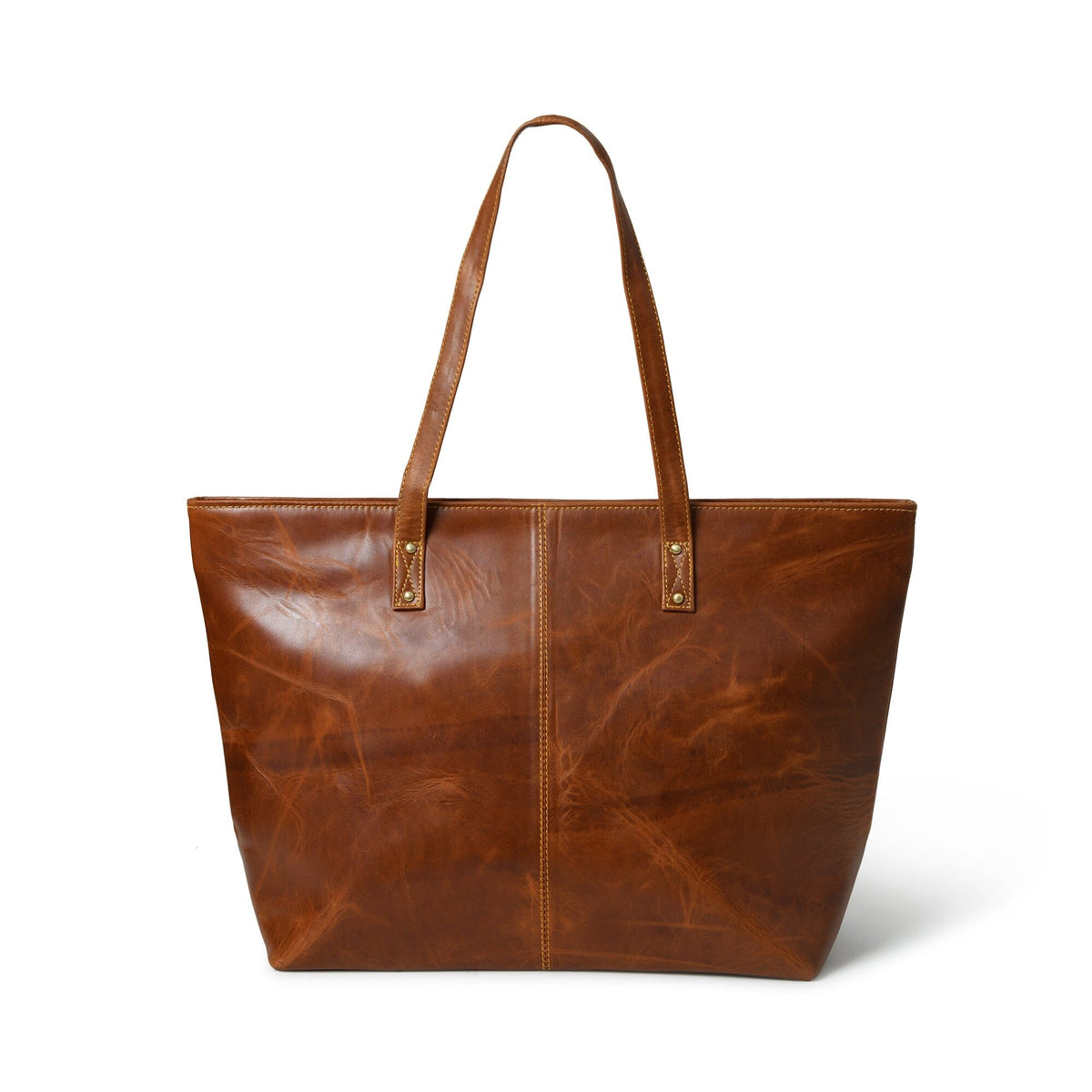 Classy Leather Bags The Kim Tote Bag- Cocoa Brown - AVBL MRKT (4)