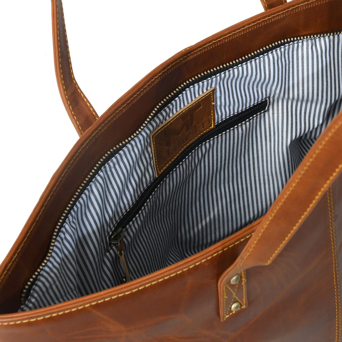 Classy Leather Bags The Kim Tote Bag- Cocoa Brown - AVBL MRKT (7)