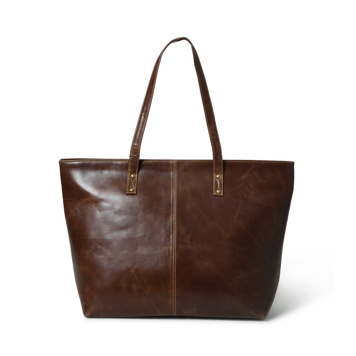 Classy Leather Bags The Kim Tote Bag- Dark Brown - AVBL MRKT (3)