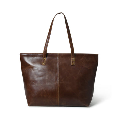 Classy Leather Bags The Kim Tote Bag- Dark Brown - AVBL MRKT (3)