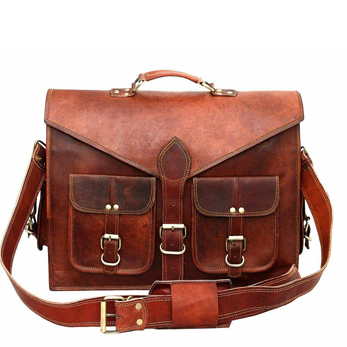 Classy Leather Bags The Lawyer Briefcase - AVBL MRKT (1)