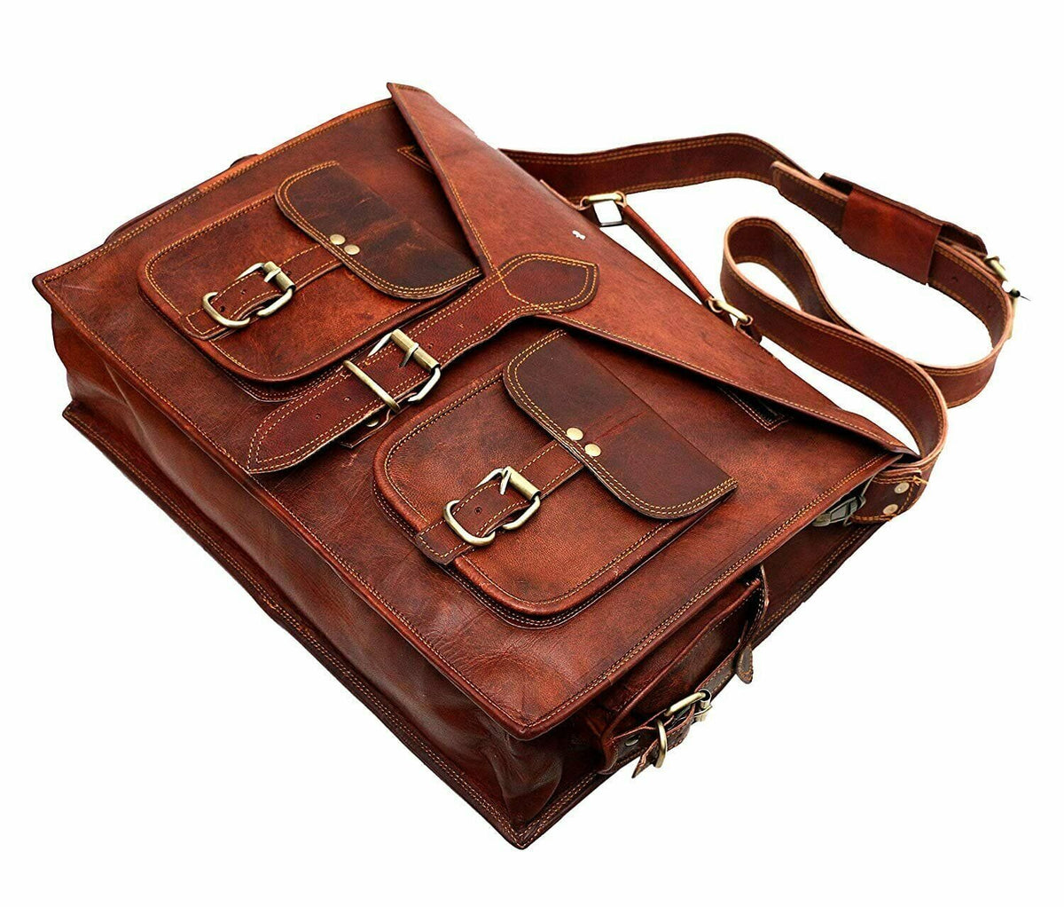Classy Leather Bags The Lawyer Briefcase - AVBL MRKT (5)