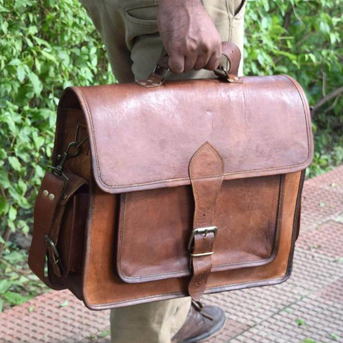 Classy Leather Bags The Magnanimous Messenger - AVBL MRKT (2)