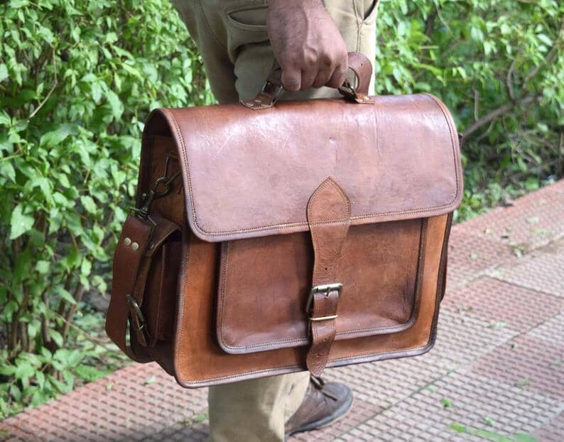 Classy Leather Bags The Magnanimous Messenger - AVBL MRKT (4)