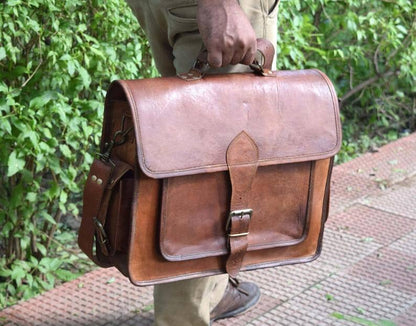 Classy Leather Bags The Magnanimous Messenger - AVBL MRKT (4)