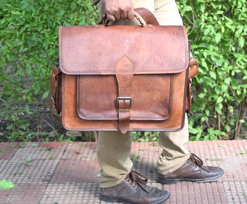 Classy Leather Bags The Magnanimous Messenger - AVBL MRKT (5)