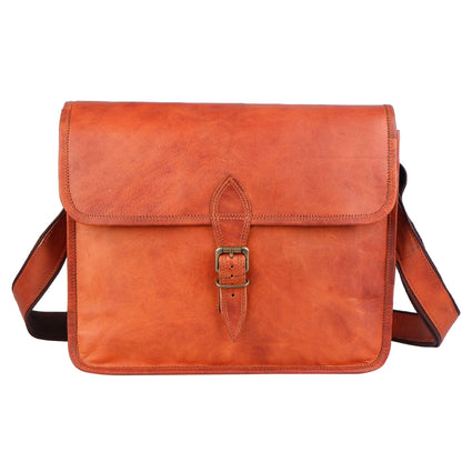 Classy Leather Bags The Mascot Leather Messenger - AVBL MRKT (2)