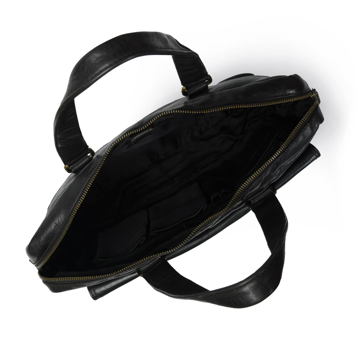 Classy Leather Bags The Modern Briefcase Black - AVBL MRKT (3)