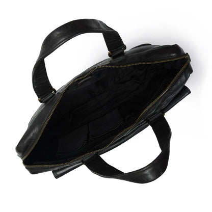 Classy Leather Bags The Modern Briefcase Black - AVBL MRKT (3)