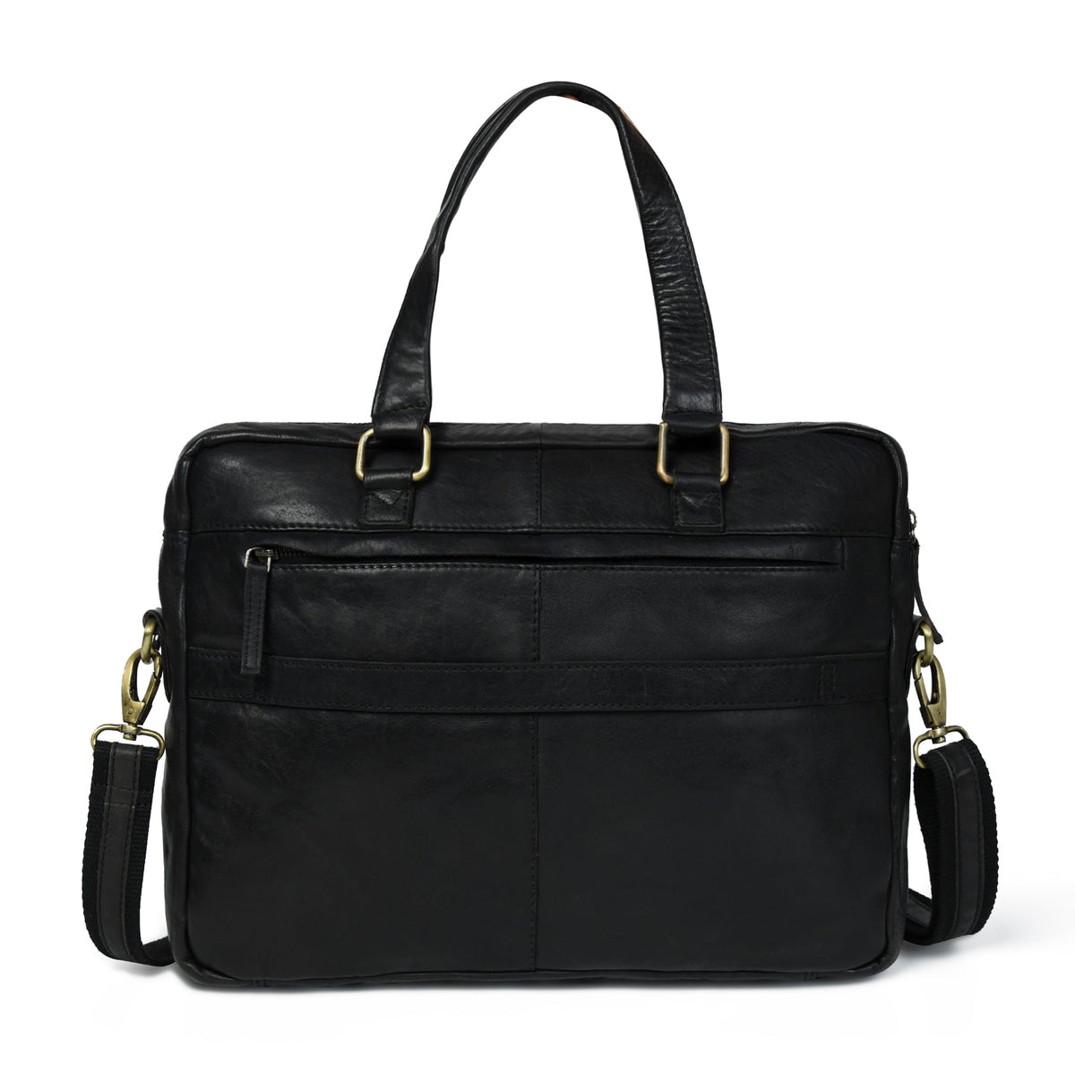 Classy Leather Bags The Modern Briefcase Black - AVBL MRKT (5)
