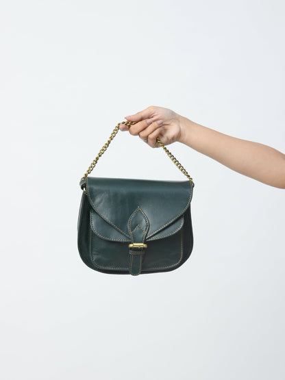 Classy Leather Bags The Molina Satchel- Green - AVBL MRKT (5)