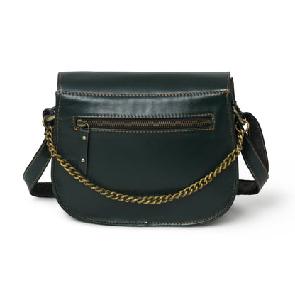 Classy Leather Bags The Molina Satchel- Green - AVBL MRKT (6)