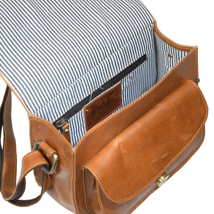 Classy Leather Bags The Molina Satchel- Tan Brown - AVBL MRKT (8)