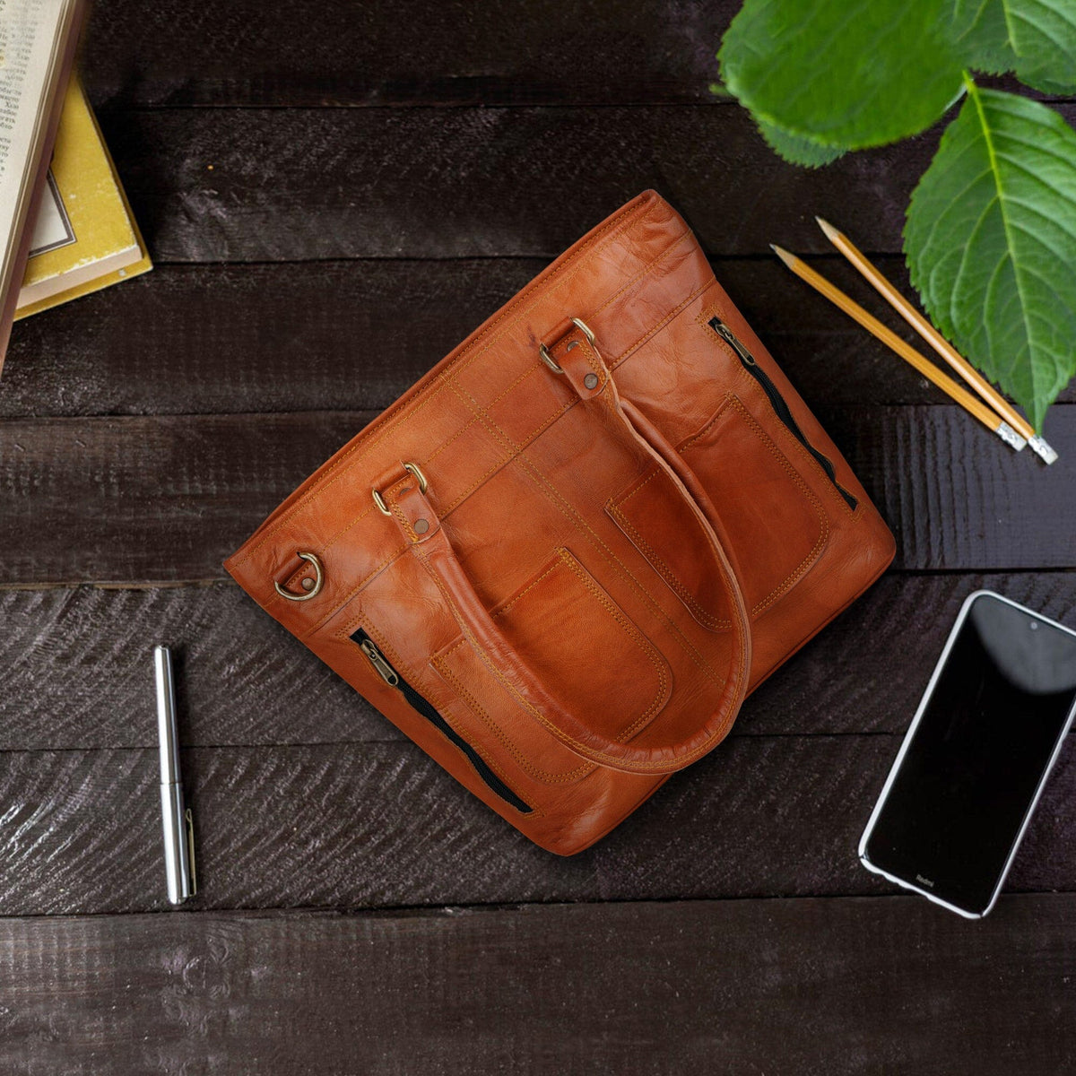 Classy Leather Bags The Montabella Tote - AVBL MRKT (2)