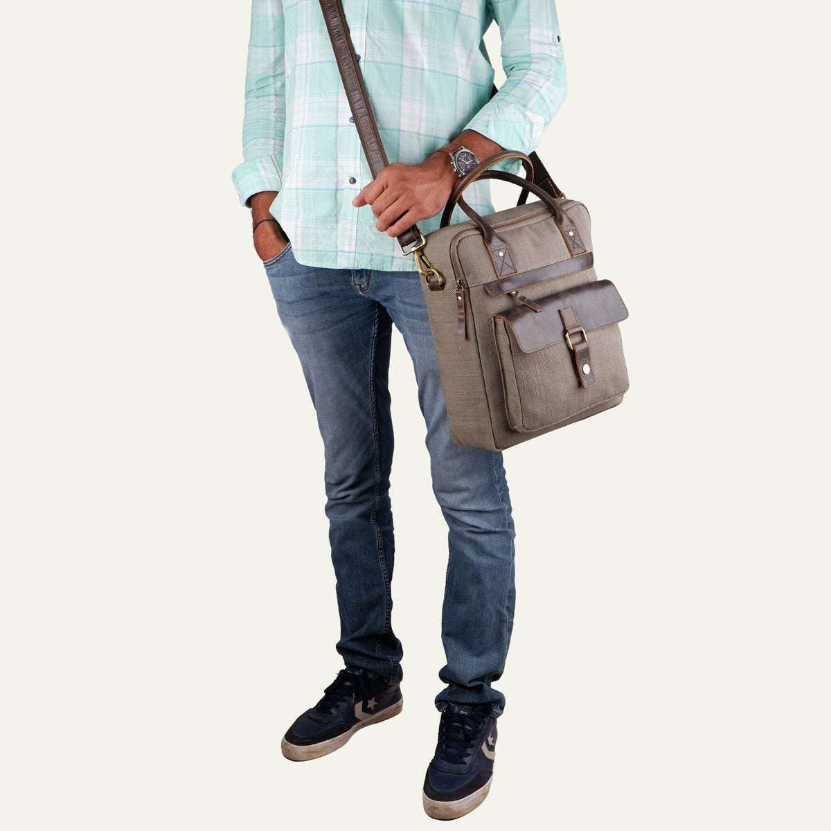 Classy Leather Bags The Parker Canvas - AVBL MRKT (2)