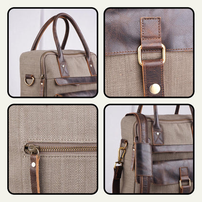 Classy Leather Bags The Parker Canvas - AVBL MRKT (7)
