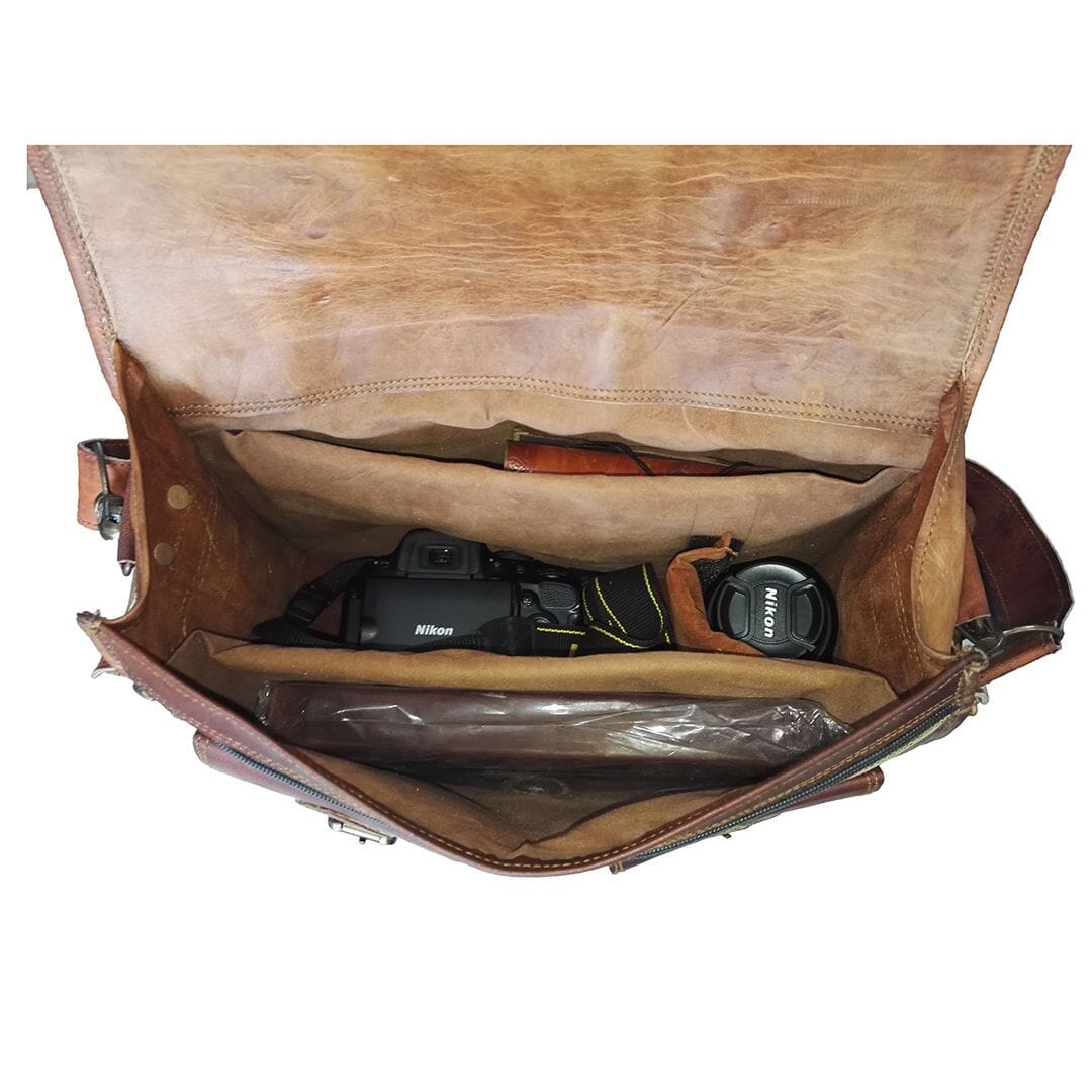 Classy Leather Bags The Pedro Camera Satchel - AVBL MRKT (5)