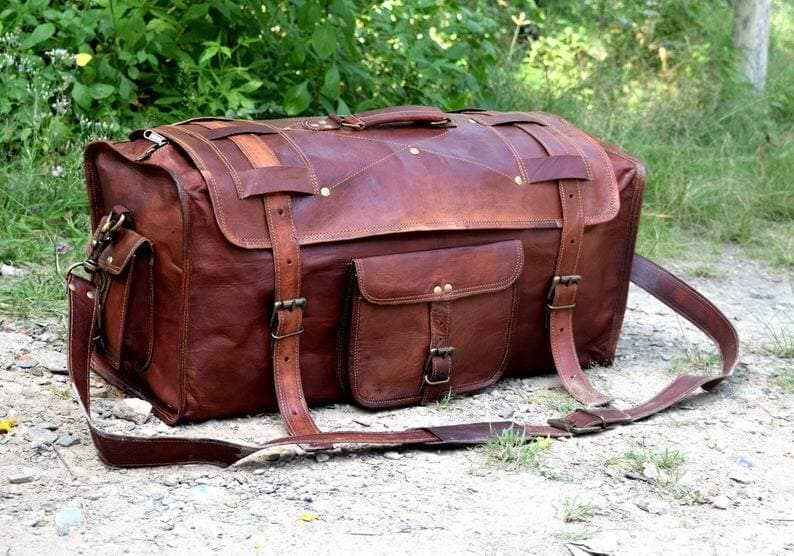 Classy Leather Bags The Peterson Leather Duffle - AVBL MRKT (3)