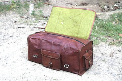 Classy Leather Bags The Peterson Leather Duffle - AVBL MRKT (4)