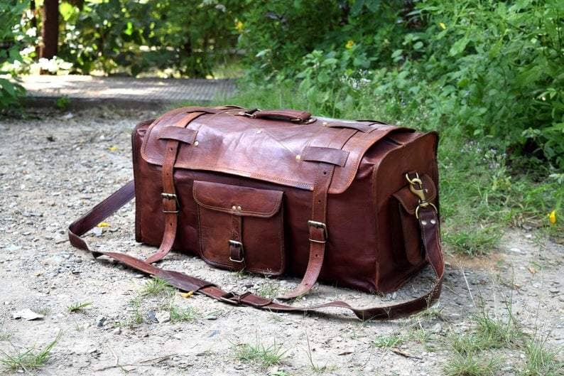 Classy Leather Bags The Peterson Leather Duffle - AVBL MRKT (5)