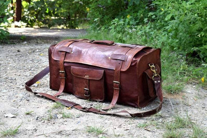 Classy Leather Bags The Peterson Leather Duffle - AVBL MRKT (5)