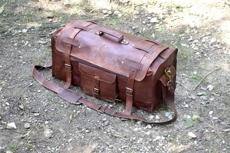 Classy Leather Bags The Peterson Leather Duffle - AVBL MRKT (7)