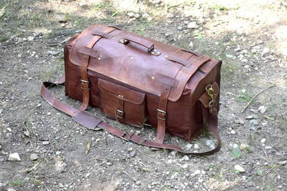 Classy Leather Bags The Peterson Leather Duffle - AVBL MRKT (7)