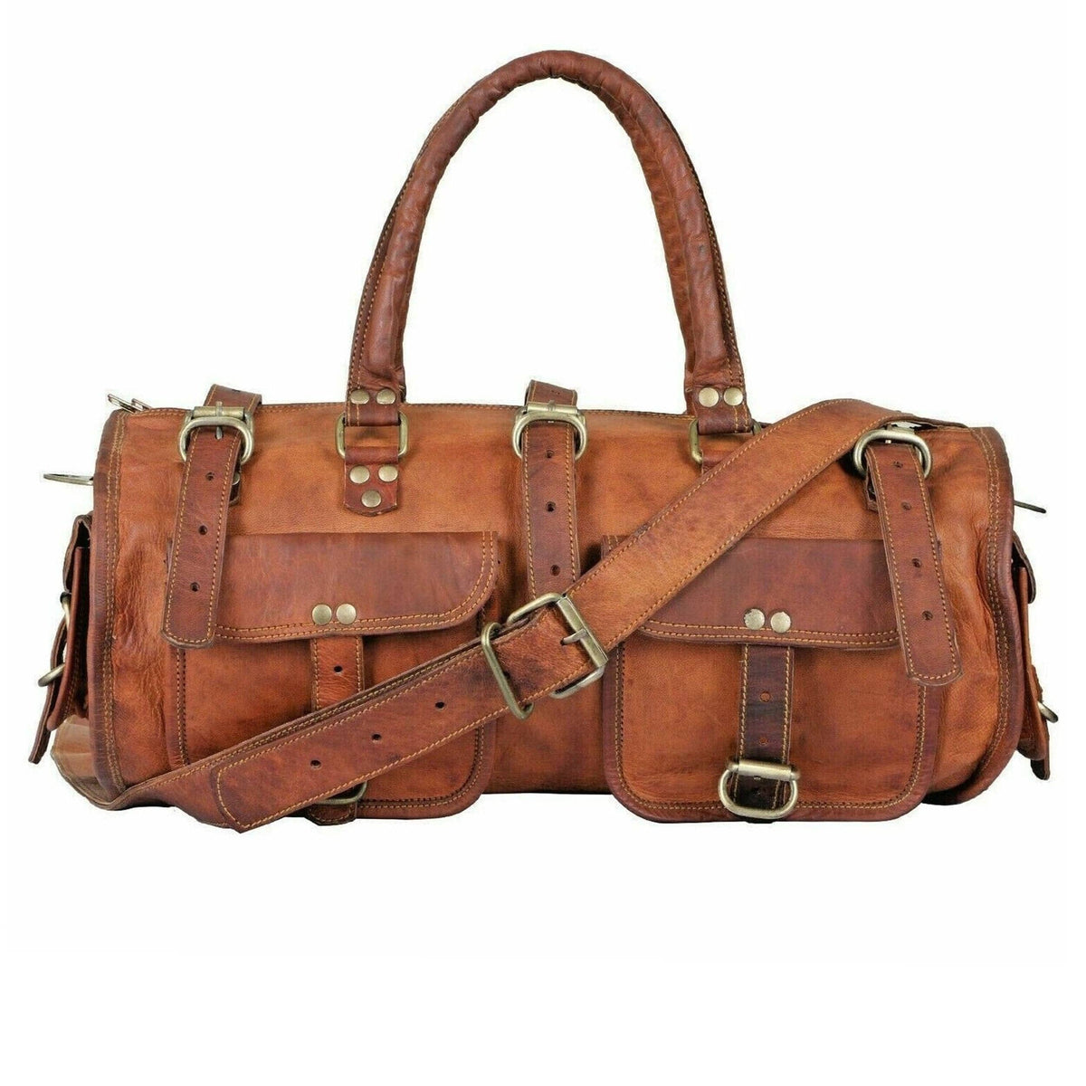 Classy Leather Bags The Porter Duffel - AVBL MRKT (1)