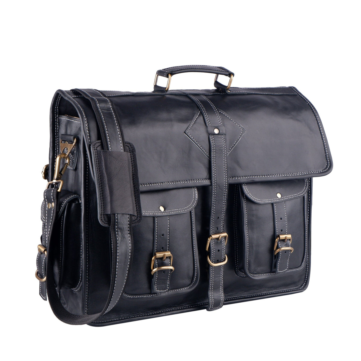 Classy Leather Bags The Retro Black + FREE Toiletry Bag - AVBL MRKT (2)