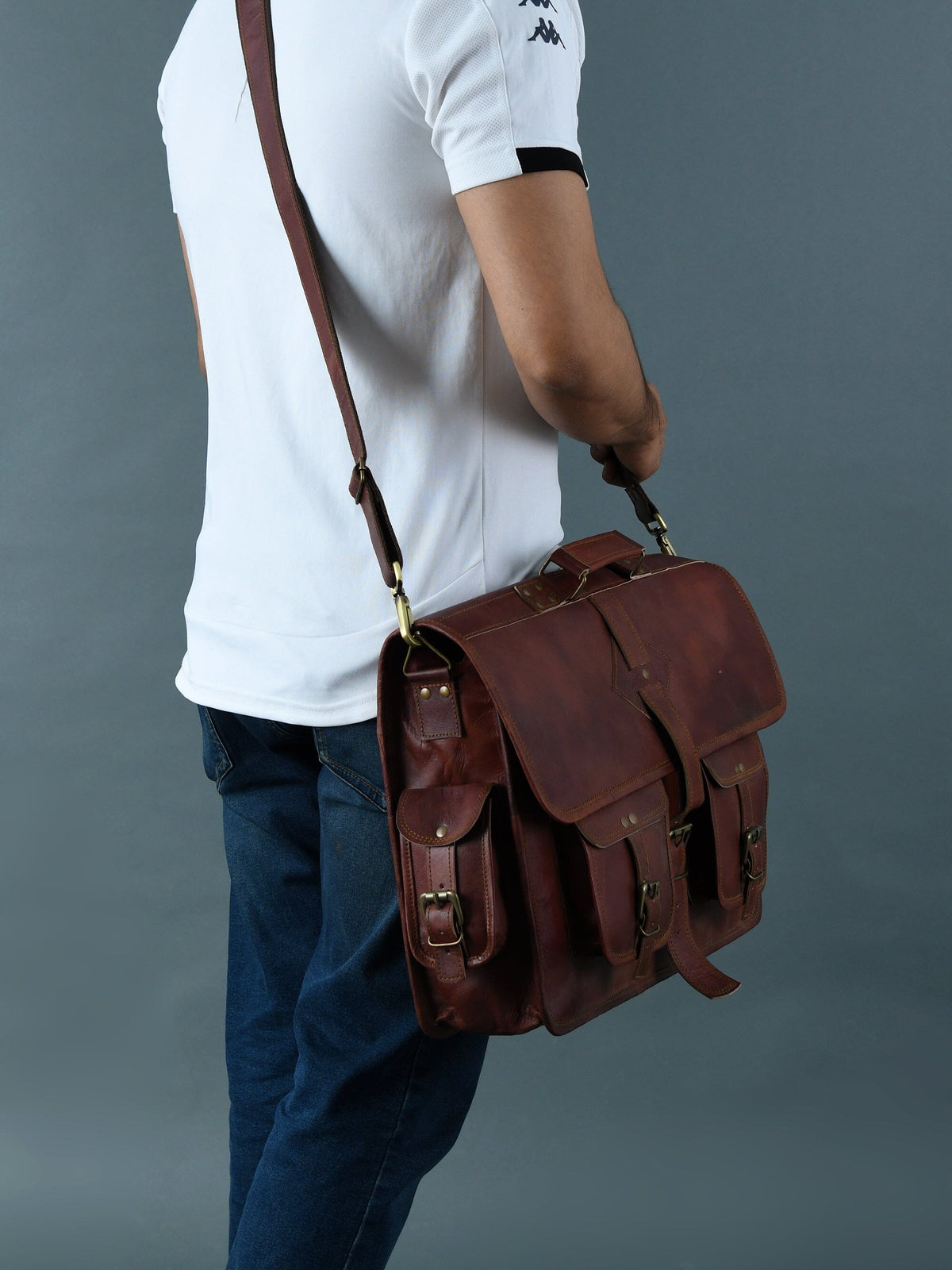 Classy Leather Bags The Retro II Office Briefcase - AVBL MRKT (3)
