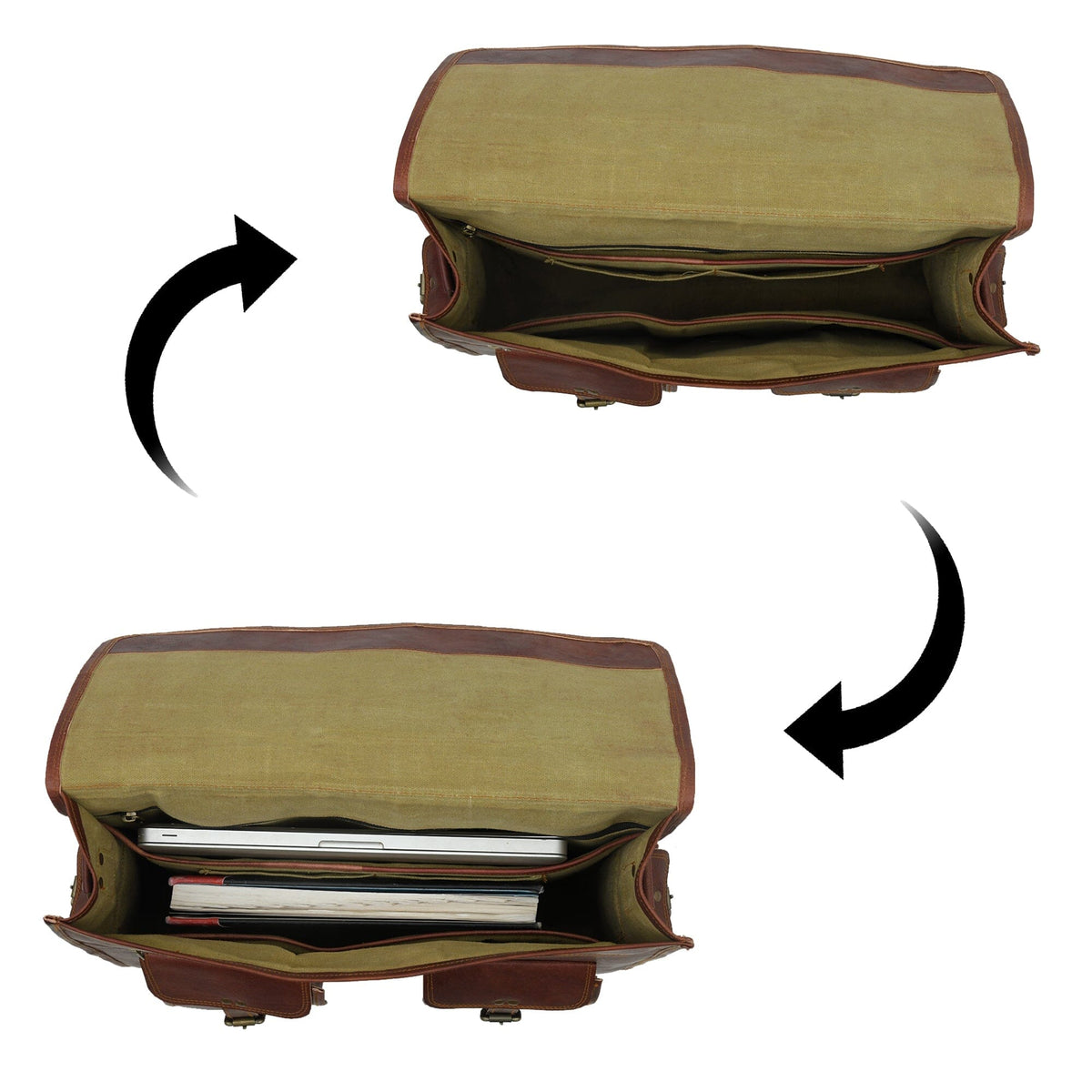 Classy Leather Bags The Retro II Office Briefcase - AVBL MRKT (9)
