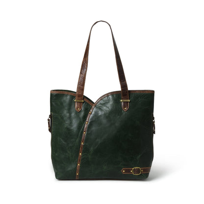 Classy Leather Bags The Riley Handbag- Green - AVBL MRKT (2)