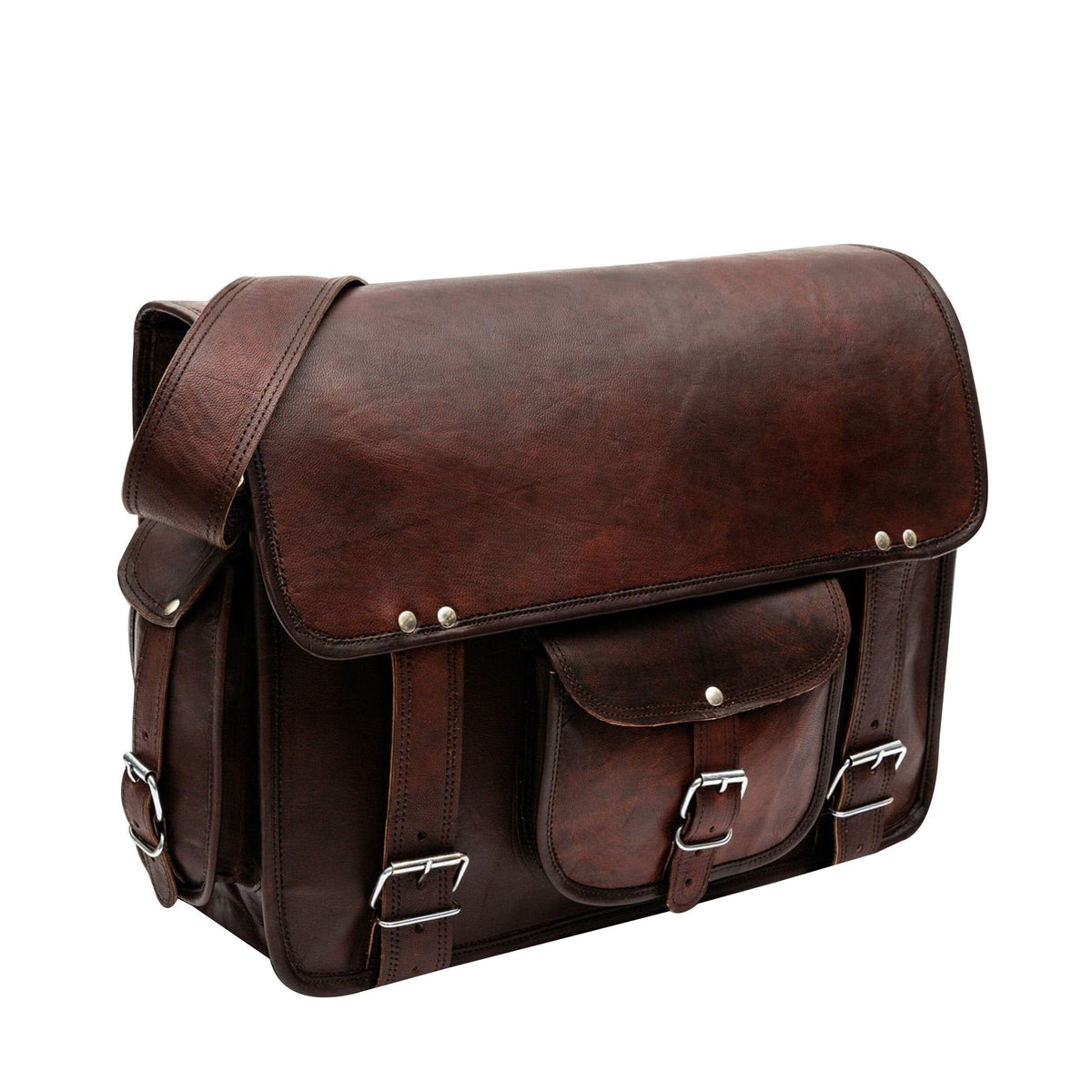 Classy Leather Bags The Rugged Messenger - AVBL MRKT (2)